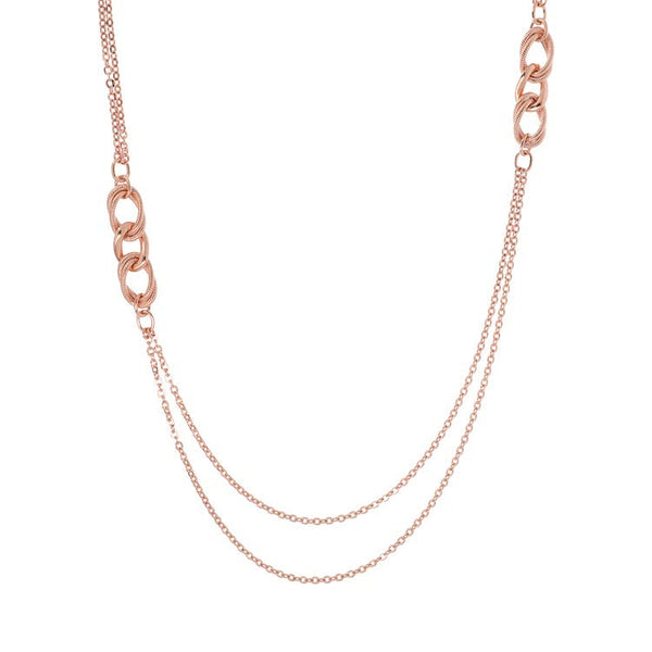 Bronzallure Purezza Link Chain Necklace 91.4cm