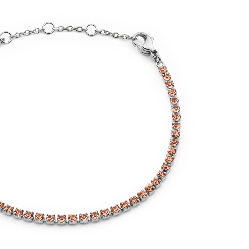 Daniel Wellington Classic Tennis Bracelet Apricot Silver