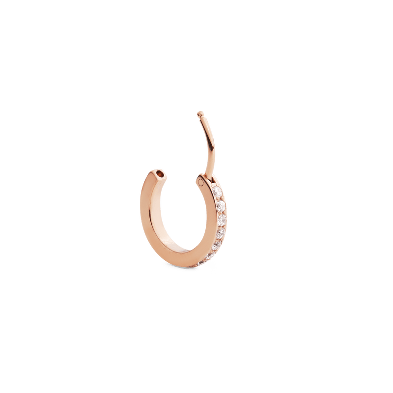 Daniel Wellington Crystal Hoop Earring Rose Gold