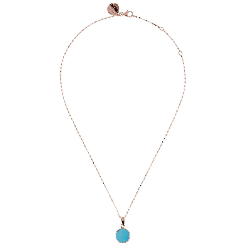 Bronzallure Small Disc Pendant Necklace