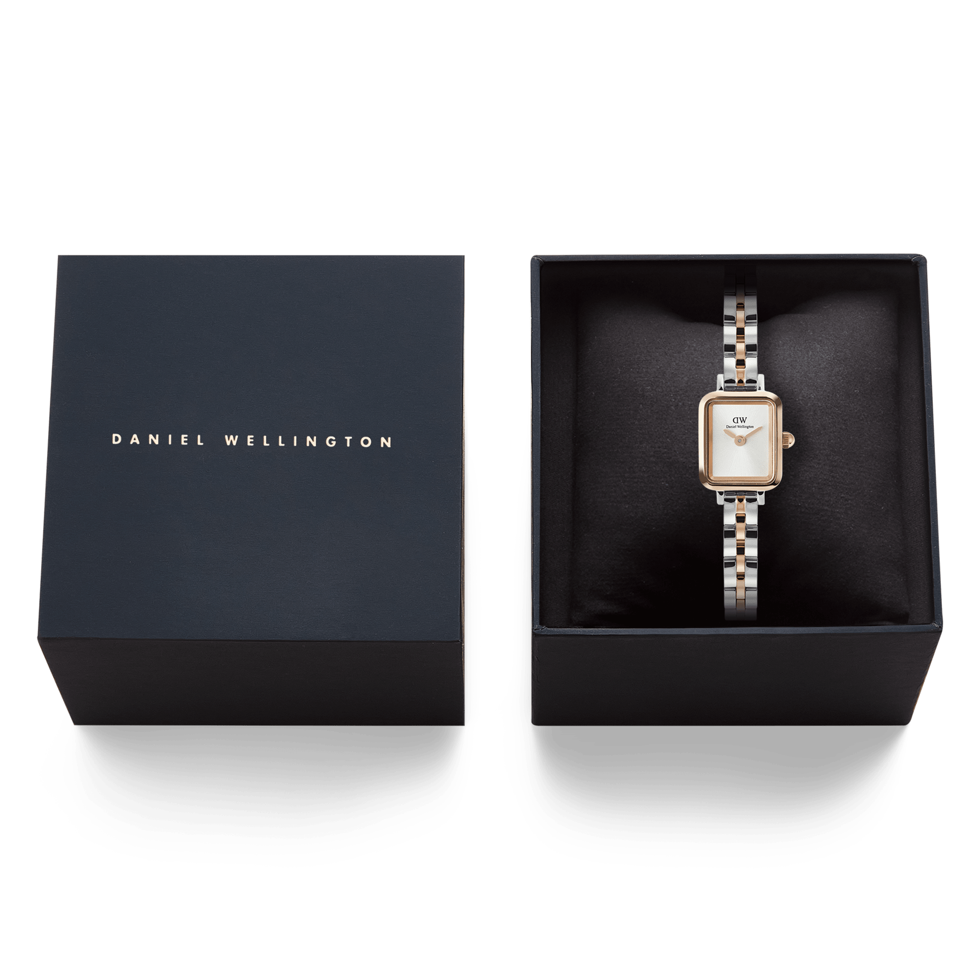 Daniel Wellington Quadro Mini Arch 3-Link Two Tone Rose Gold