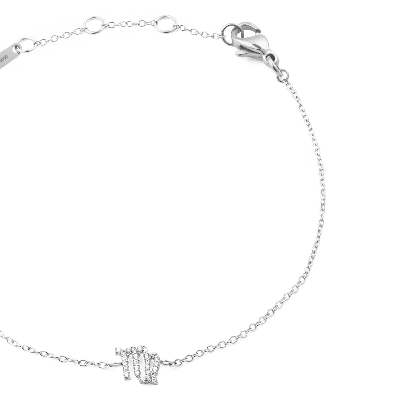 Daniel Wellington Crystal Zodiac Chain Bracelet Silver