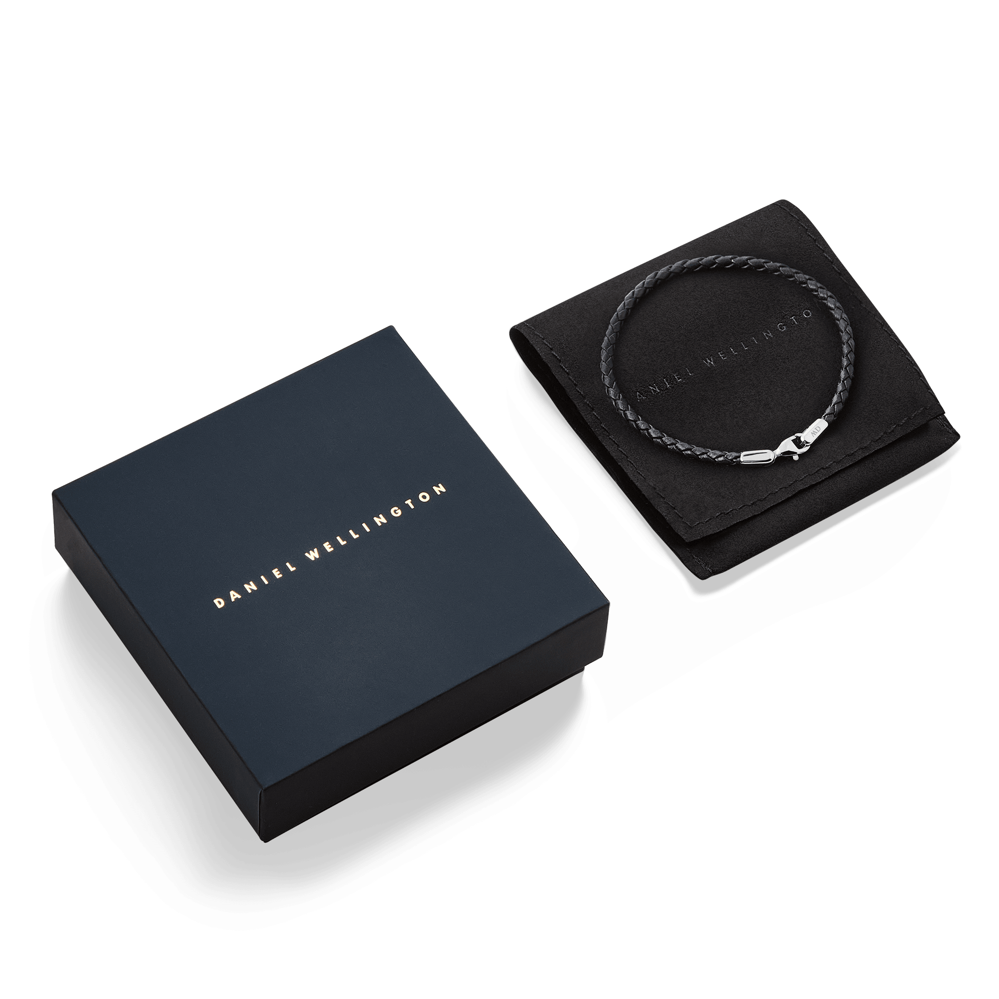 Daniel Wellington Daniel Braided Leather Bracelet Sheffield 2.8 Silver