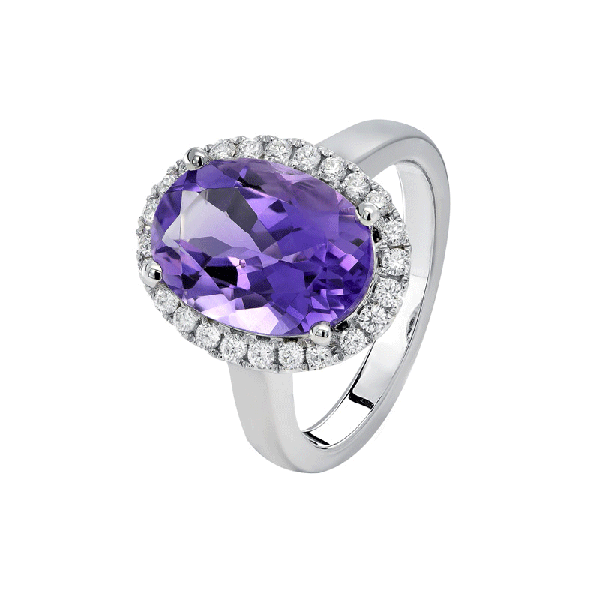 18ct Gold AmethystRings