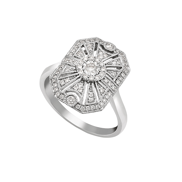 18ct Gold Art Deco Dress Ring