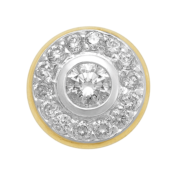 18ct Gold Bezel Set Earring