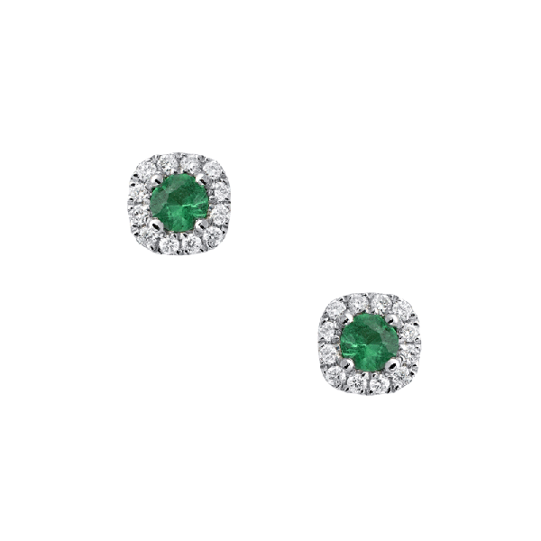 18ct Gold Emerald Earrings