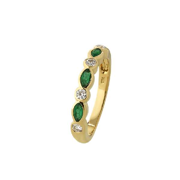 18ct Gold Emerald Rings