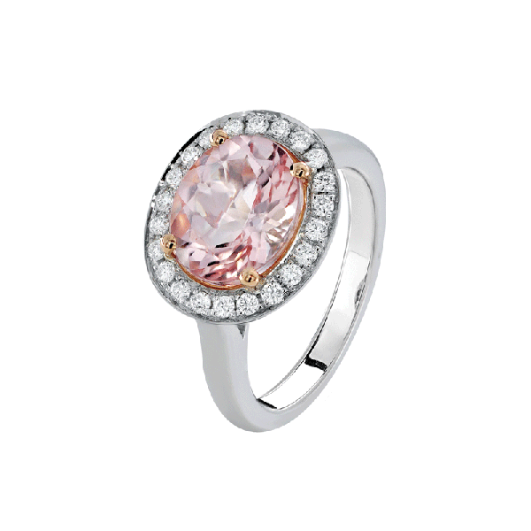 18ct Gold Morganite Rings