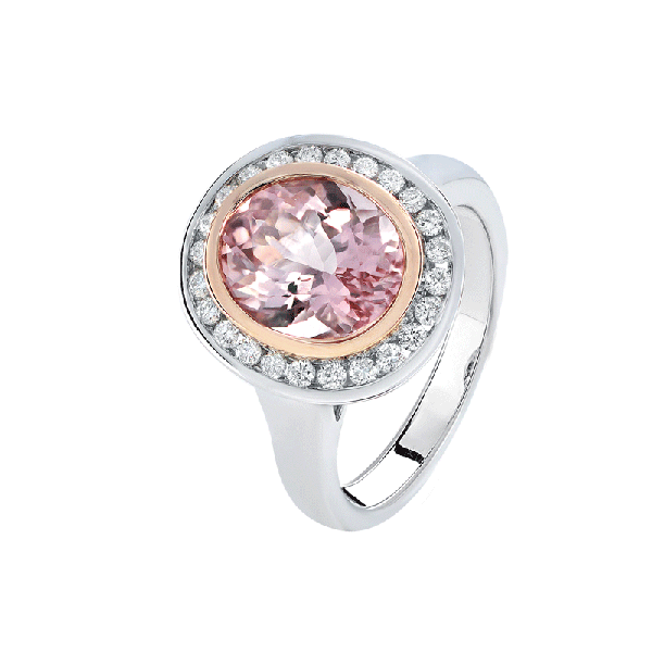 18ct Gold Morganite Rings