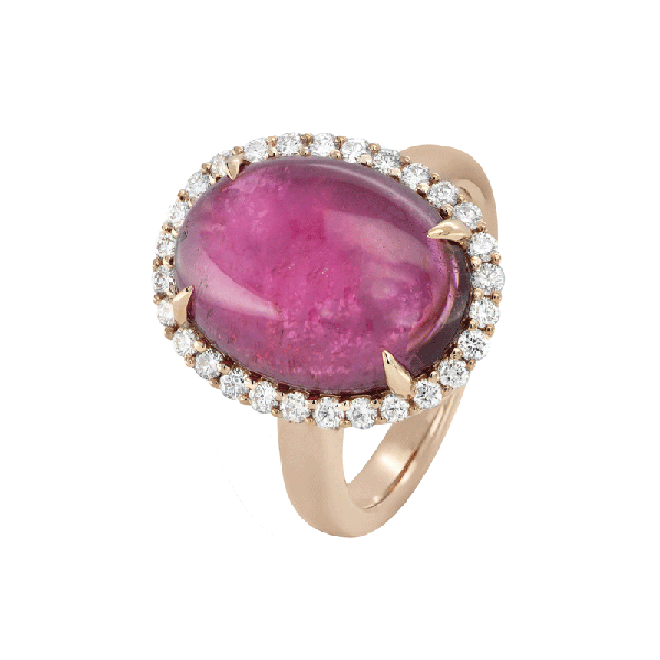 18ct Gold  Rubelite  Rings