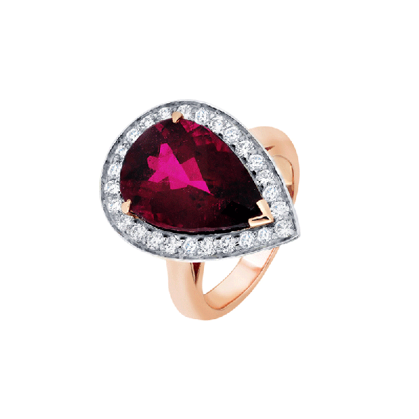 18ct Gold Rubelite Rings