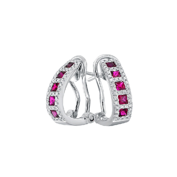 18ct Gold Ruby Earrings