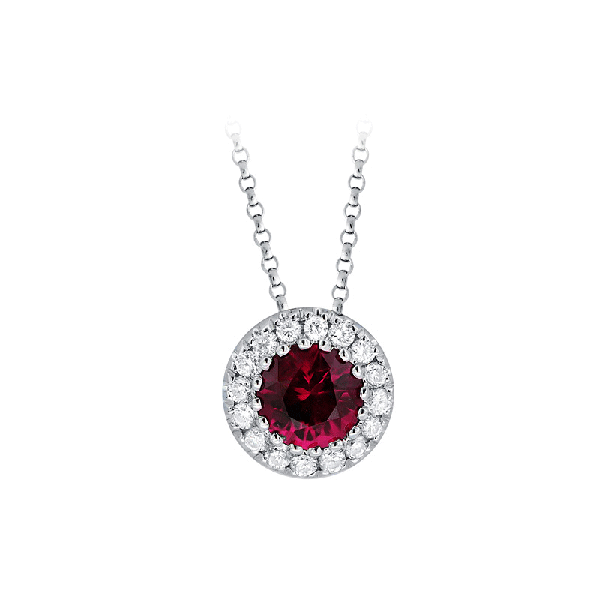 18ct Gold Ruby Pendants