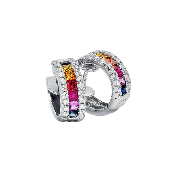 18ct Gold Sapphire Earrings