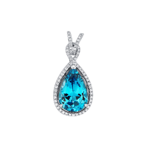 18ct Gold Topaz Pendants