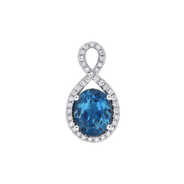 18ct Gold Topaz Pendants