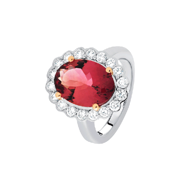 18ct Gold Tourmaline Rings