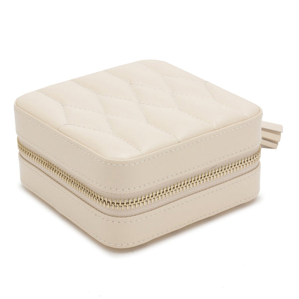 Wolf Caroline Zip Travel Case Ivory