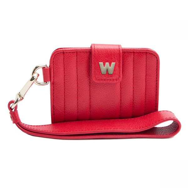 Wolf Mimi Credit Card Holder with Wristlet Red