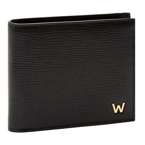 Wolf Logo Billfold Wallet with Coin Pouch Black