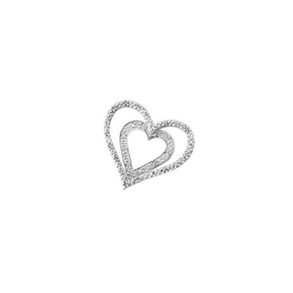 9ct Gold Double Heart Pendant