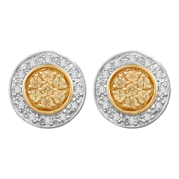 9ct Gold  Sapphire Dress Earring