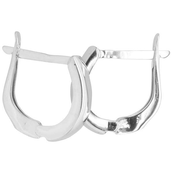 9ct and Silver Bonded Hoop Earrings