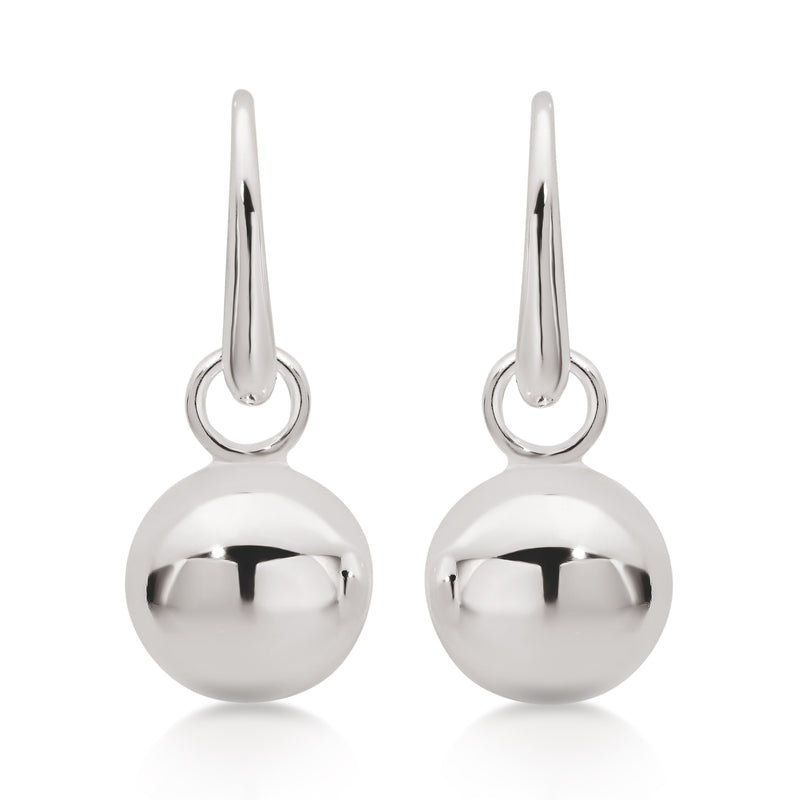 Silver ball drops 12mm