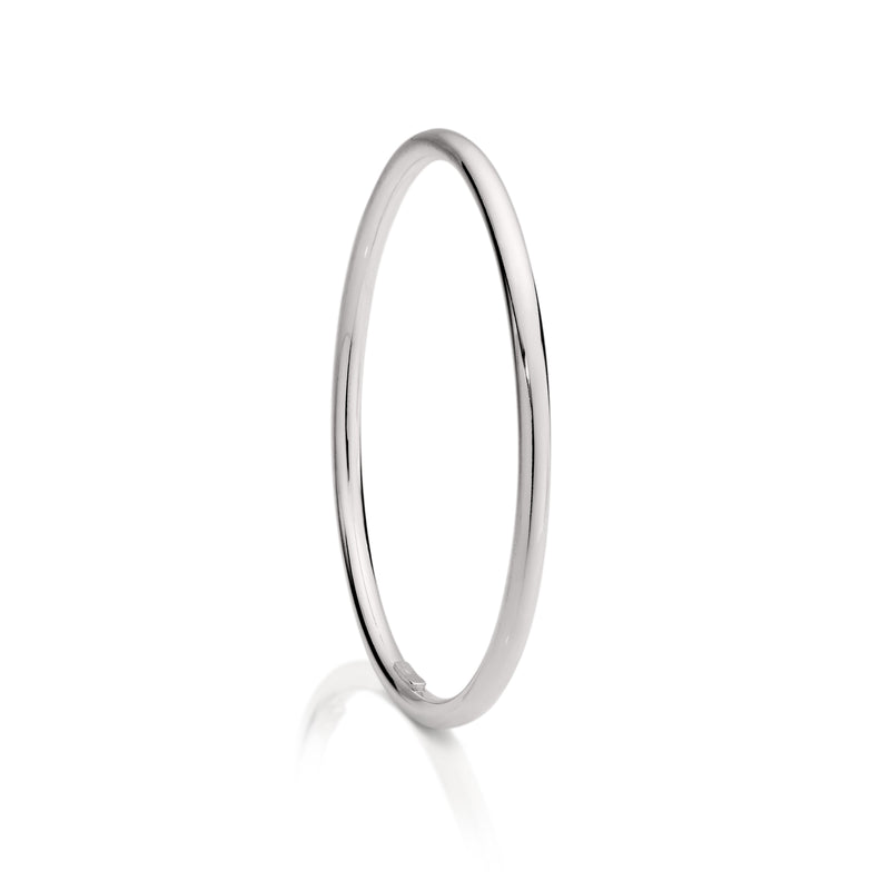 Silver 4mm golf bangle 65mm