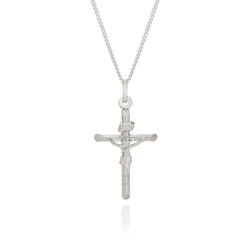 Silver crucifix pendant