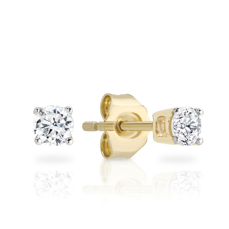 9ct 0.33ct diamond studs