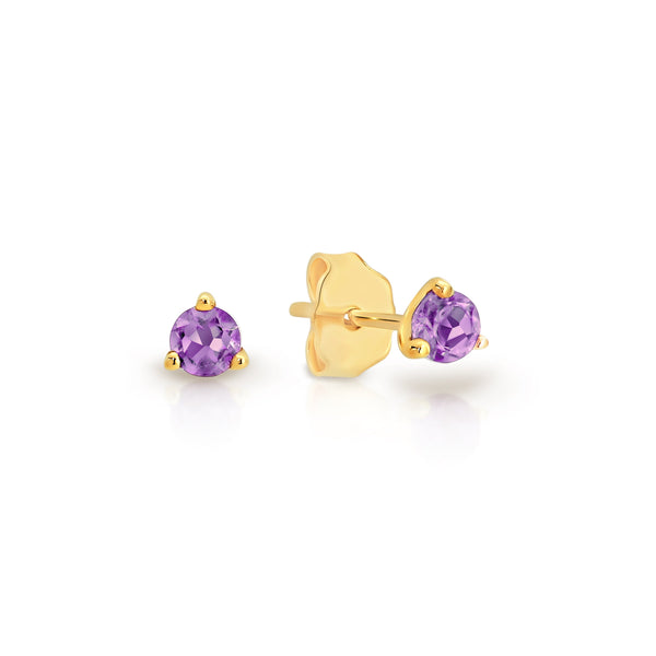 9ct amethyst earrings