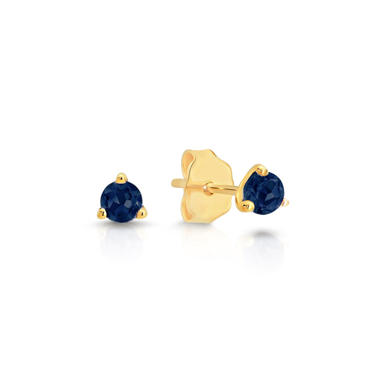 9ct created sapphire earrings