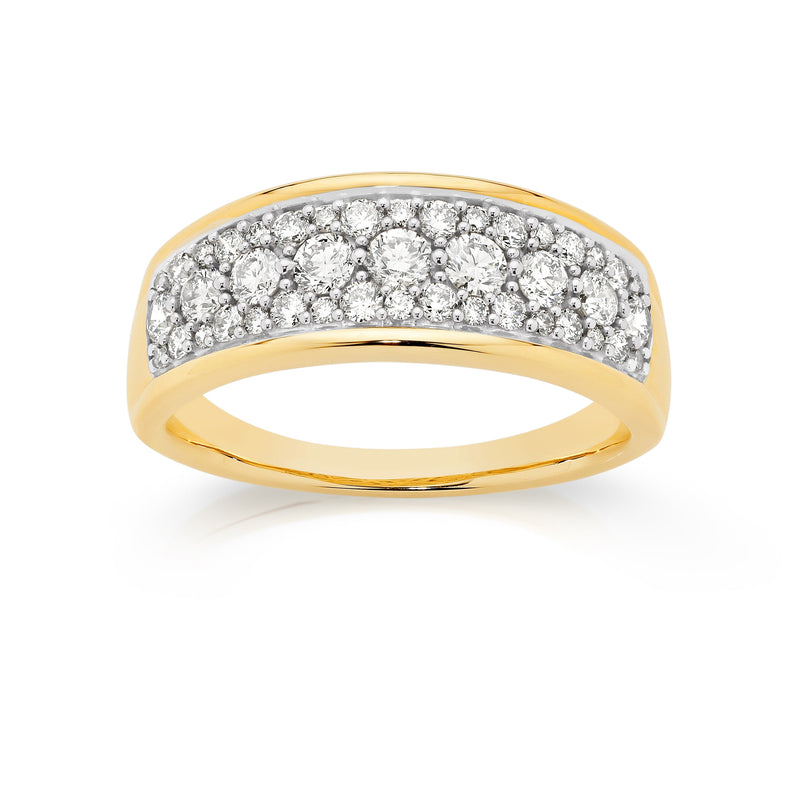 9ct 1.00ct diamond ring