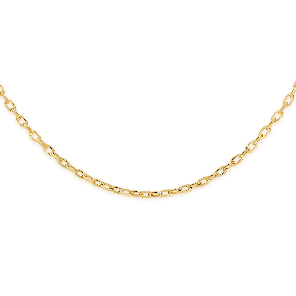9ct gold oval belcher diamond cut chain