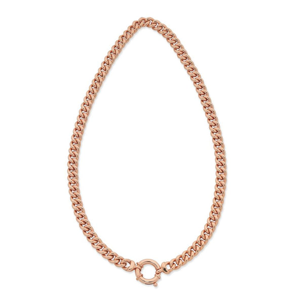 9Ct Rose Gold Silver Filled 45Cm Chain With 9Ct Rose Gold Clasp