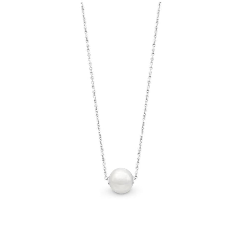 Sterling Silver Necklet With Freshwater Pearl