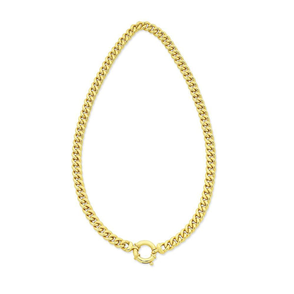 9Ct Silver Filled 45Cm Necklet With 9Ct Gold Euro Clasp