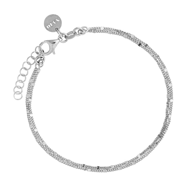 Harmony Silver Bracelet (18.5cm+ext)