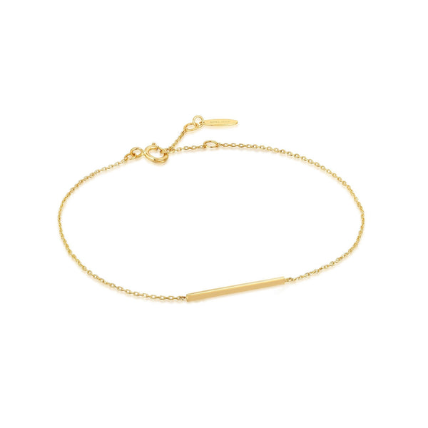Ania Haie 14ct Gold Solid Bar Bracelet