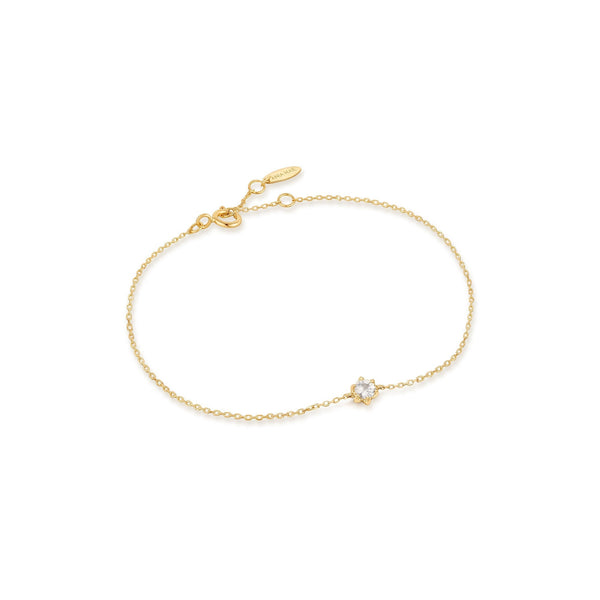 Ania Haie 14ct Gold White Sapphire Bracelet