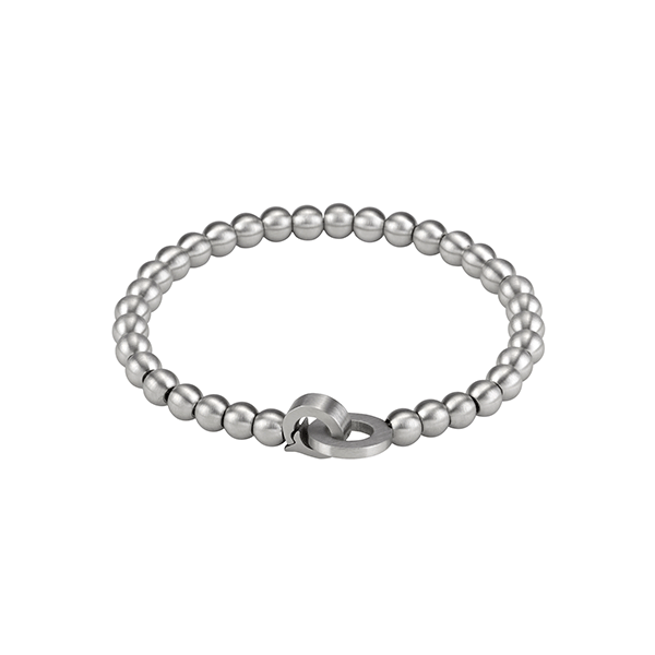 Cudworth Stainless Steel Beaded Bracelet
