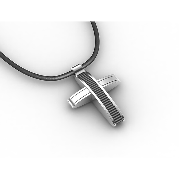 Mens stainless online steel cross