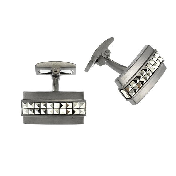 Cudworth Sterling Silver Marcasite Cufflinks