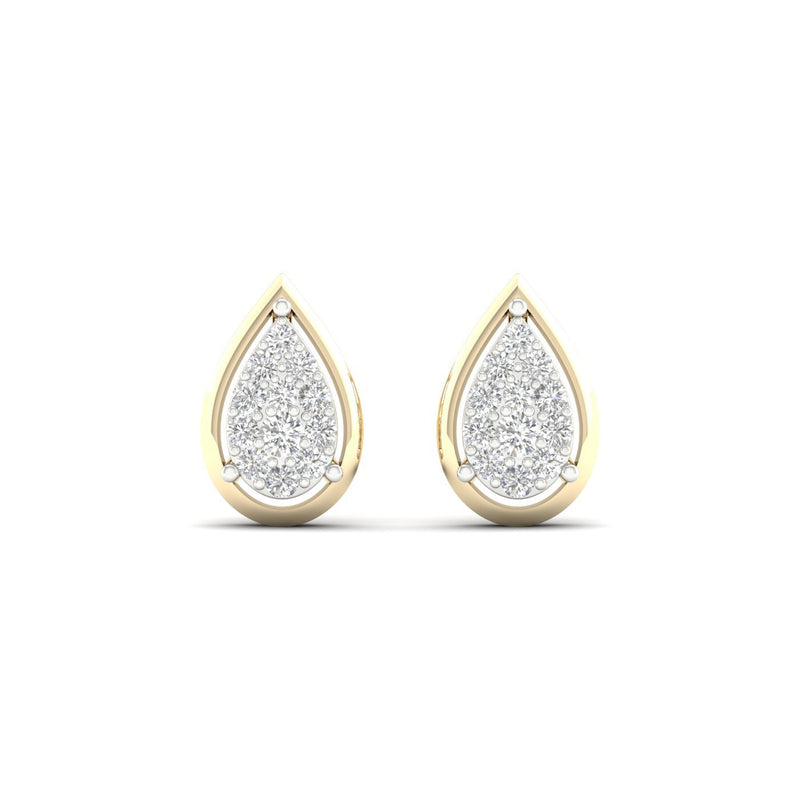 9Ct Gold 0.15Ct Diamond Stud Earrings