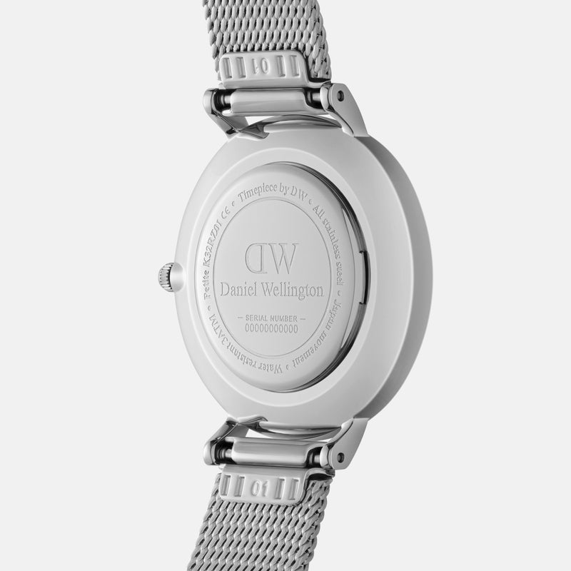 Daniel Wellington Petite Roman Numerals 28 Sterling Silver White Watch