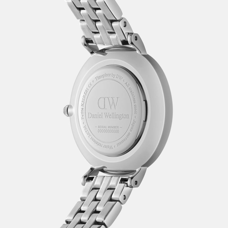Daniel Wellington Petite Roman Numerals 28 5-Link Silver White Watch