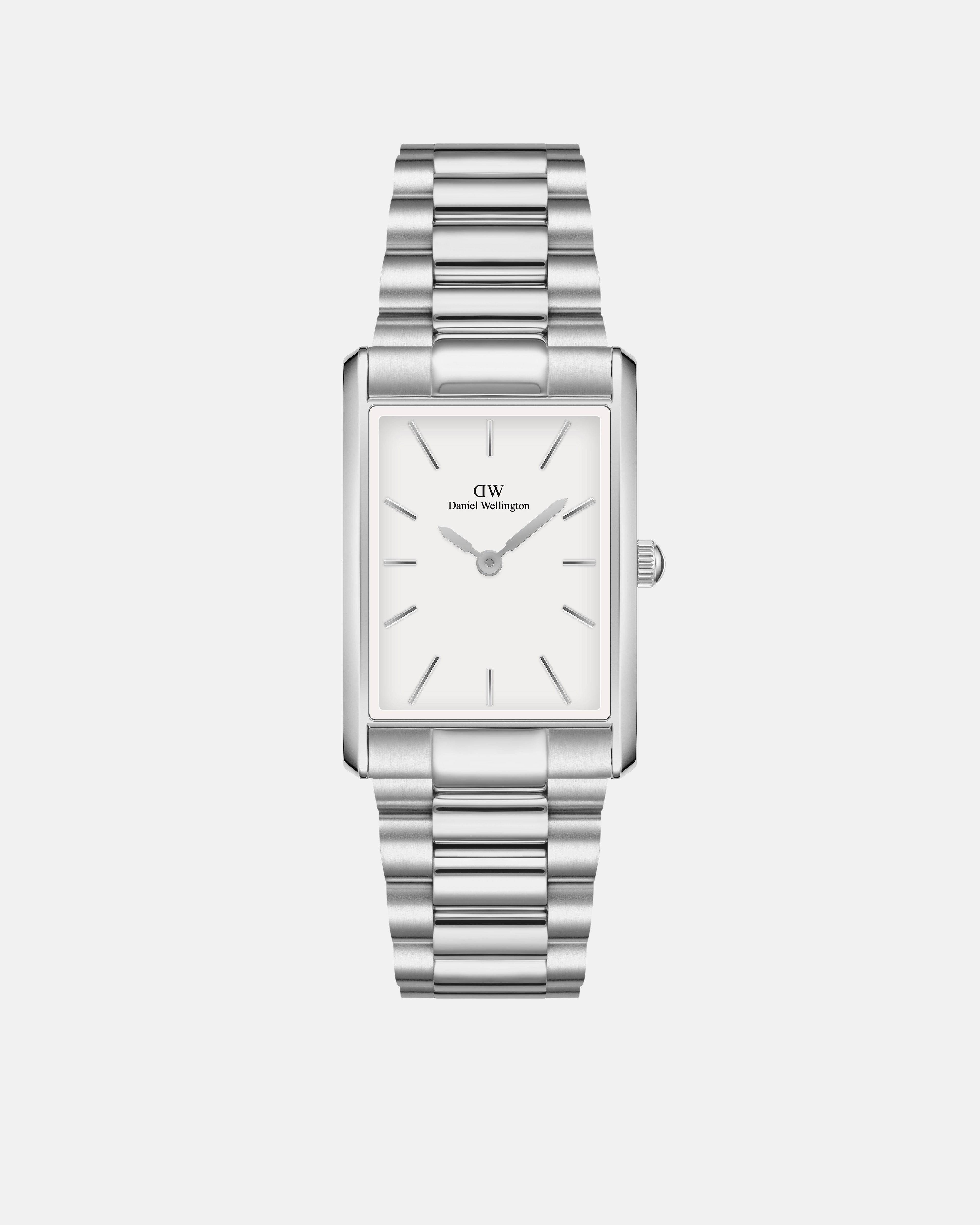 Daniel Wellington Bound 35x24 3-Link Silver White Watch