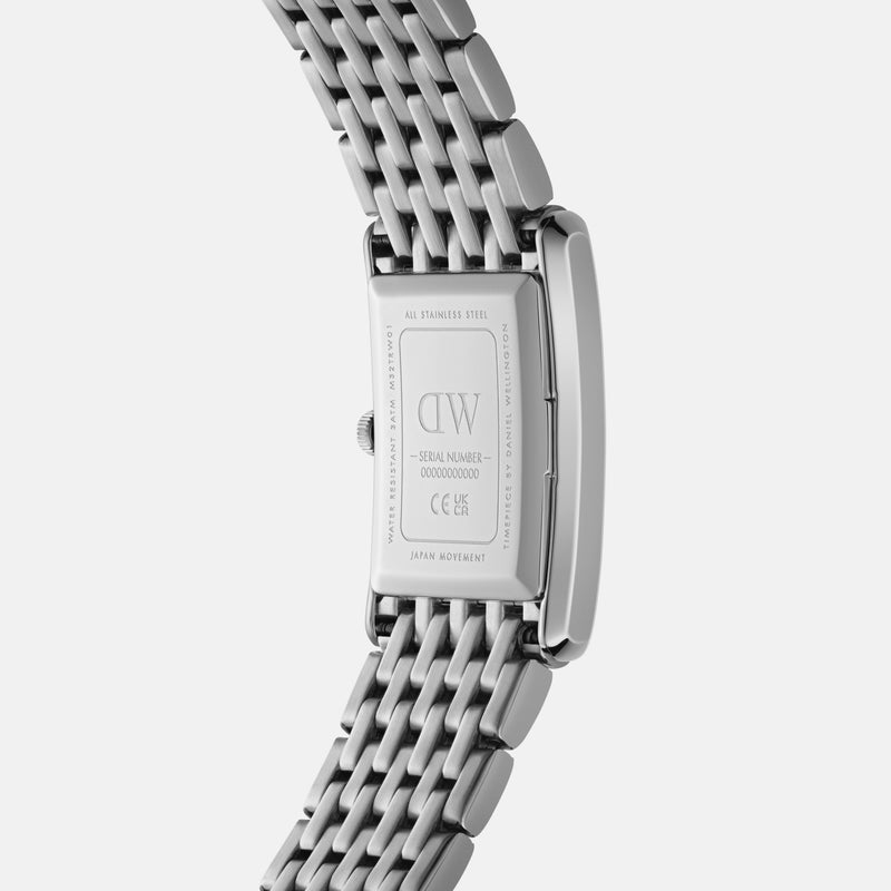 Daniel Wellington Bound 32x22 9-Link Silver White Watch